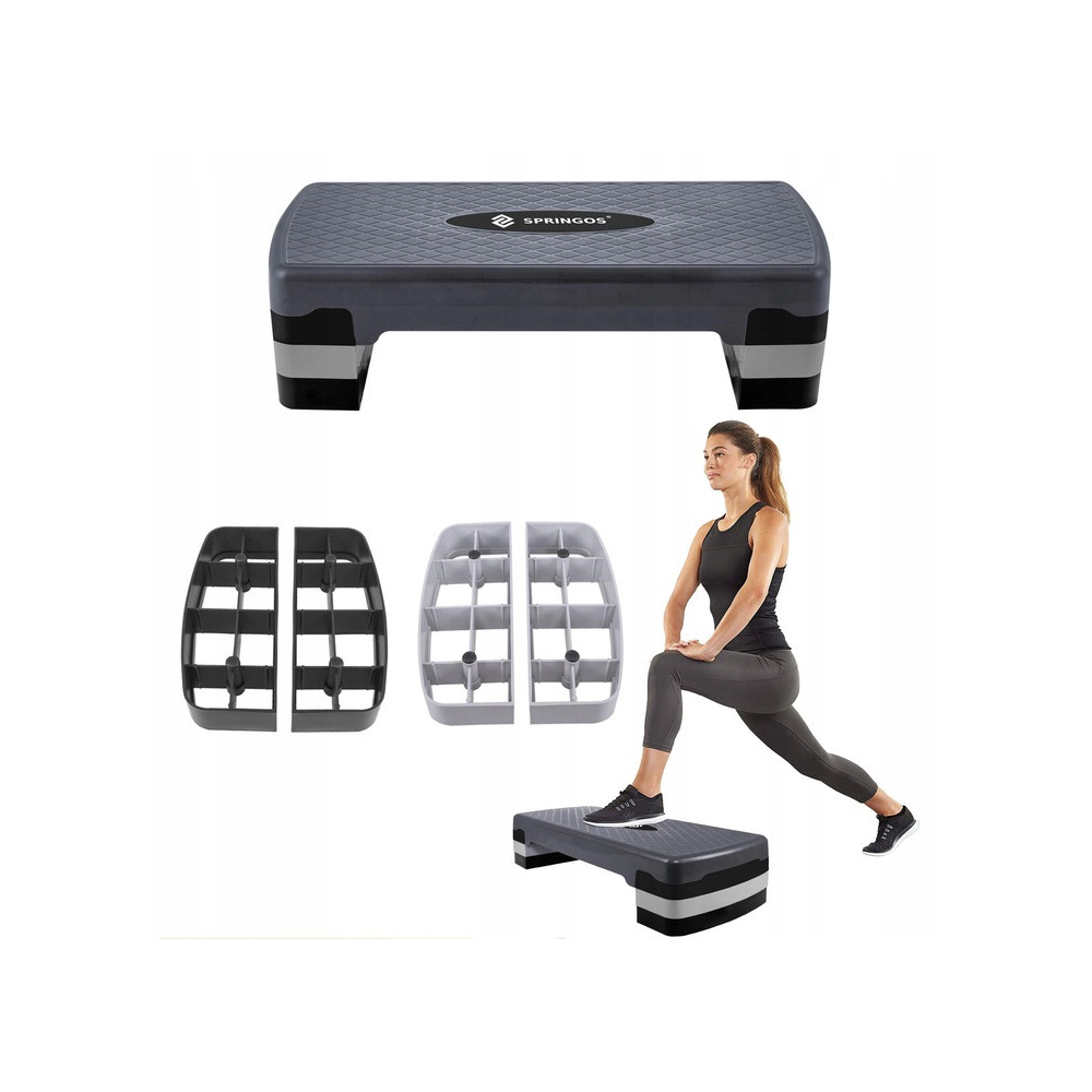 Stepper aerobic mostík 3-stupne 68x28 cm SPRINGOS FA0203