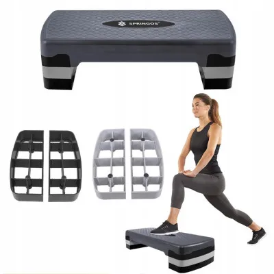 Stepper aerobic mostík 3-stupne 68x28 cm SPRINGOS FA0203