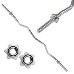 Vzpieračská tyč EZ 120cm / 25mm lomená SPRINGOS