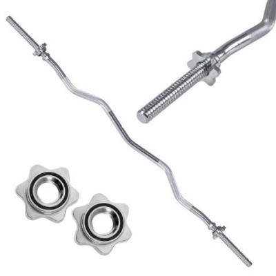 Vzpieračská tyč EZ 120cm / 25mm lomená SPRINGOS