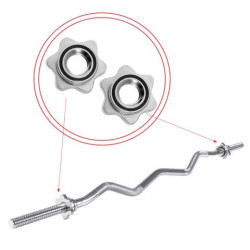 Vzpieračská tyč EZ 120cm / 25mm lomená SPRINGOS