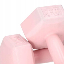 Sada činiek 2x2 kg SPRINGOS HEX ružové