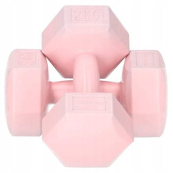 Sada činiek 2x2 kg SPRINGOS HEX ružové