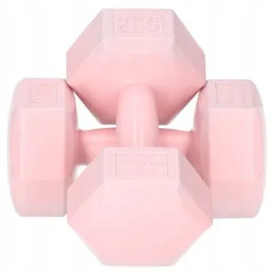 Sada činiek 2x2 kg SPRINGOS HEX ružové