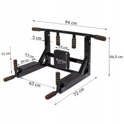 Multifunkčná posilňovacia hrazda SPRINGOS FA1066
