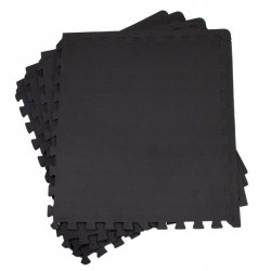 Penová podložka Puzzle 60x60x2 cm súprava 4ks SPRINGOS FM0001 čierna