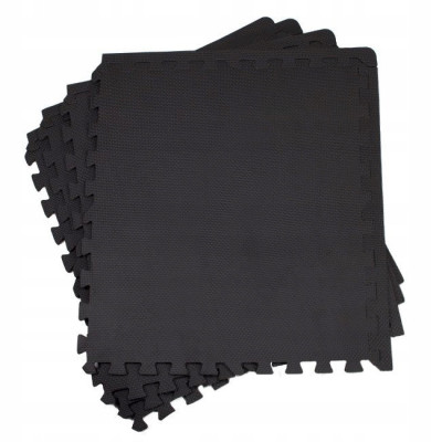 Penová podložka Puzzle 60x60x2 cm súprava 4ks SPRINGOS FM0001 čierna