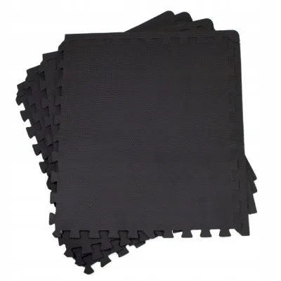 Penová podložka Puzzle 60x60x2 cm súprava 4ks SPRINGOS FM0001 čierna