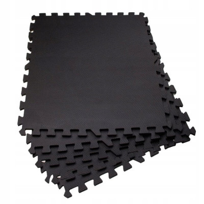 Penová podložka Puzzle 60x60x1, 2 cm sada 6ks SPRINGOS FM0003 čierna