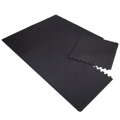 Penová podložka Puzzle 60x60x1, 2 cm sada 6ks SPRINGOS FM0003 čierna