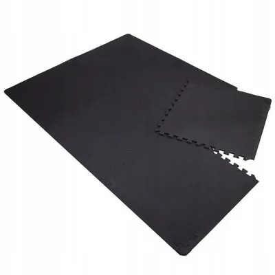 Penová podložka Puzzle 60x60x1, 2 cm sada 6ks SPRINGOS FM0003 čierna