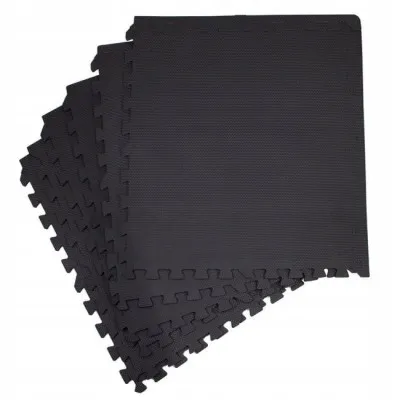 Penová podložka Puzzle 60x60x1, 2 cm sada 6ks SPRINGOS FM0003 čierna