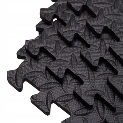 Penová podložka Puzzle 60x60x1,2 cm súprava 4ks SPRINGOS FM0004 čierna