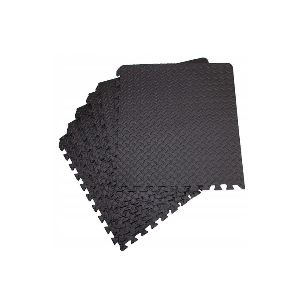 Penová podložka Puzzle 60x60x1, 2 cm sada 6ks SPRINGOS FM0005 čierna