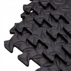 Penová podložka Puzzle 60x60x1, 2 cm sada 6ks SPRINGOS FM0005 čierna
