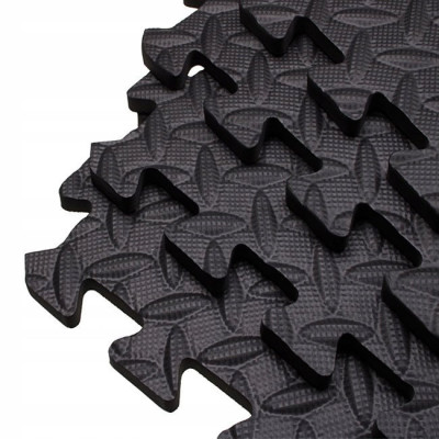 Penová podložka Puzzle 60x60x1, 2 cm sada 6ks SPRINGOS FM0005 čierna