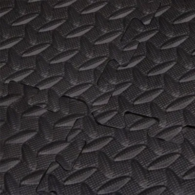 Penová podložka Puzzle 60x60x1, 2 cm sada 6ks SPRINGOS FM0005 čierna