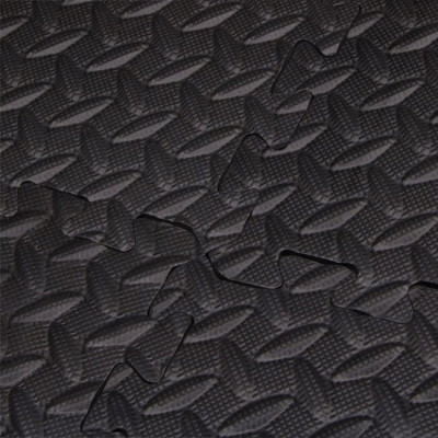 Penová podložka Puzzle 60x60x1, 2 cm sada 6ks SPRINGOS FM0005 čierna