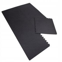 Penová podložka Puzzle 60x60x1, 2 cm sada 6ks SPRINGOS FM0005 čierna