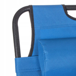 Záhradné polohovacie kreslo SPRINGOS RELAX svetlo modré