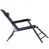 Záhradné polohovacie kreslo SPRINGOS RELAX tmavo modré