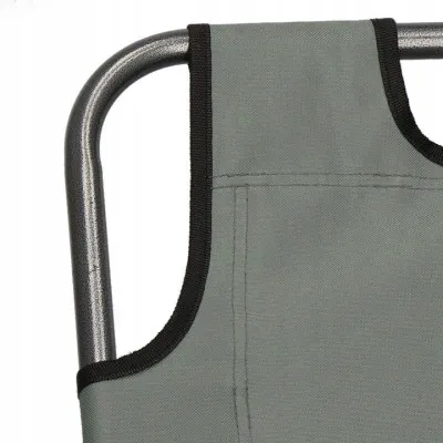 Záhradné polohovacie kreslo SPRINGOS RELAX šedé