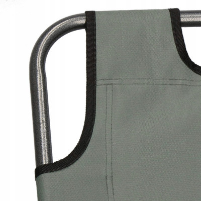 Záhradné polohovacie kreslo SPRINGOS RELAX šedé