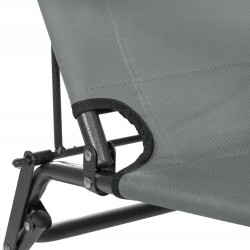 Záhradné polohovacie kreslo SPRINGOS RELAX šedé