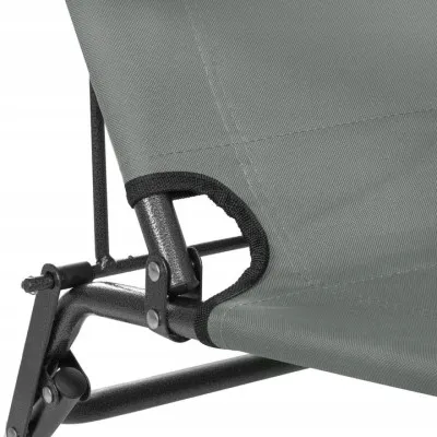 Záhradné polohovacie kreslo SPRINGOS RELAX šedé