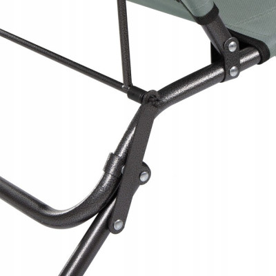 Záhradné polohovacie kreslo SPRINGOS RELAX šedé