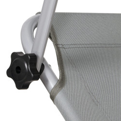 Záhradné polohovacie lehátko SPRINGOS POOL sivé