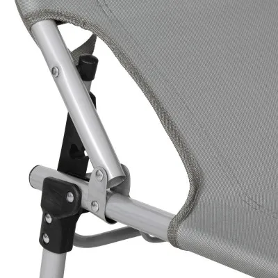 Záhradné polohovacie lehátko SPRINGOS POOL sivé