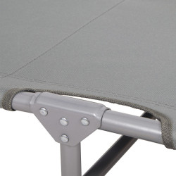 Záhradné polohovacie lehátko SPRINGOS POOL sivé