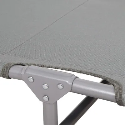 Záhradné polohovacie lehátko SPRINGOS POOL sivé