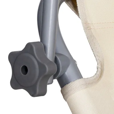 Záhradné lehátko na kolieskach SPRINGOS MOBI béžové