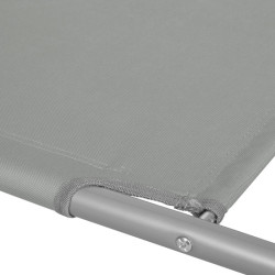 Záhradné lehátko na kolieskach SPRINGOS MOBI šedé