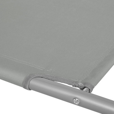 Záhradné lehátko na kolieskach SPRINGOS MOBI šedé