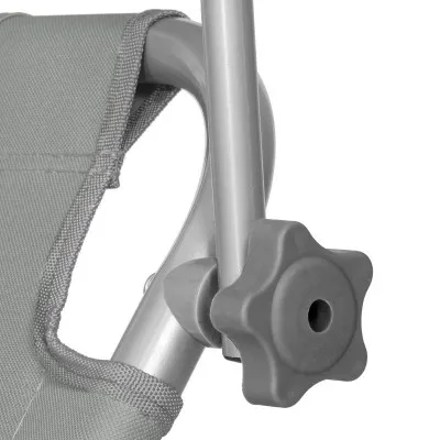 Záhradné lehátko na kolieskach SPRINGOS MOBI šedé