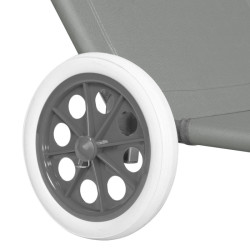 Záhradné lehátko na kolieskach SPRINGOS MOBI šedé