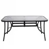 Záhradný stôl 150x90 cm SPRINGOS TOSCANA čierny