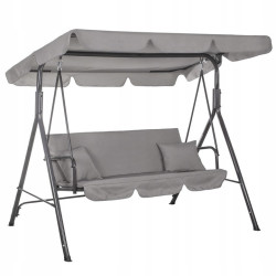 Záhradná hojdačka SPRINGOS GRACE 3-miestna, šedá