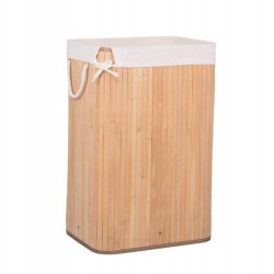 Kôš na bielizeň 72l SPRINGOS BAMBUS prírodný