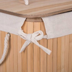 Kôš na bielizeň 72l SPRINGOS BAMBUS prírodný