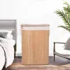 Kôš na bielizeň 72l SPRINGOS BAMBUS prírodný