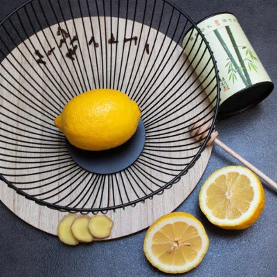 Drôtený košík na ovocie 25x15 cm čierny SPRINGOS