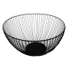 Drôtený košík na ovocie 25x15 cm čierny SPRINGOS