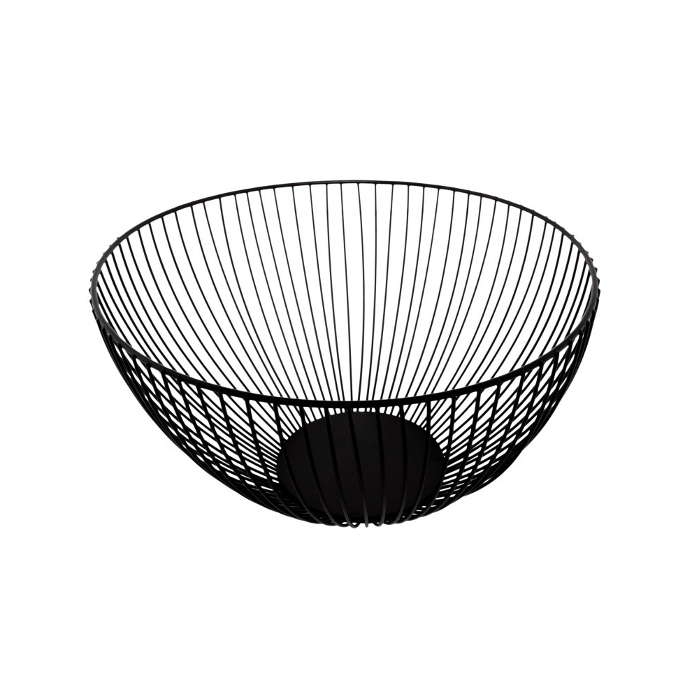 Drôtený košík na ovocie 25x15 cm čierny SPRINGOS