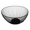 Drôtený košík na ovocie 25x15 cm čierny SPRINGOS