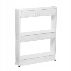 Skrinka na kolieskach 3 police SPRINGOS HA1010 biela