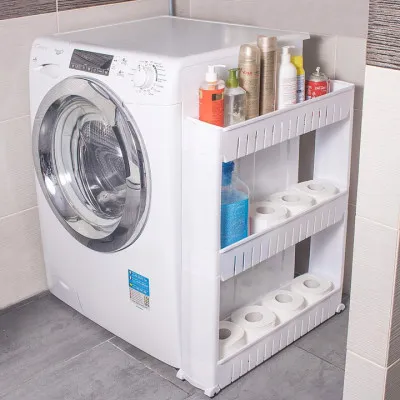 Skrinka na kolieskach 3 police SPRINGOS HA1010 biela